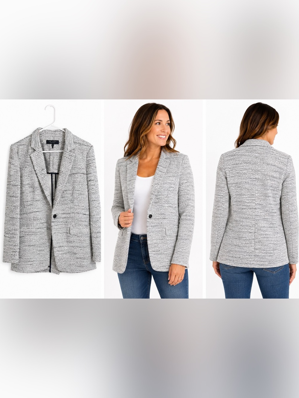 rag & bone women’s Gray Knit Blazer